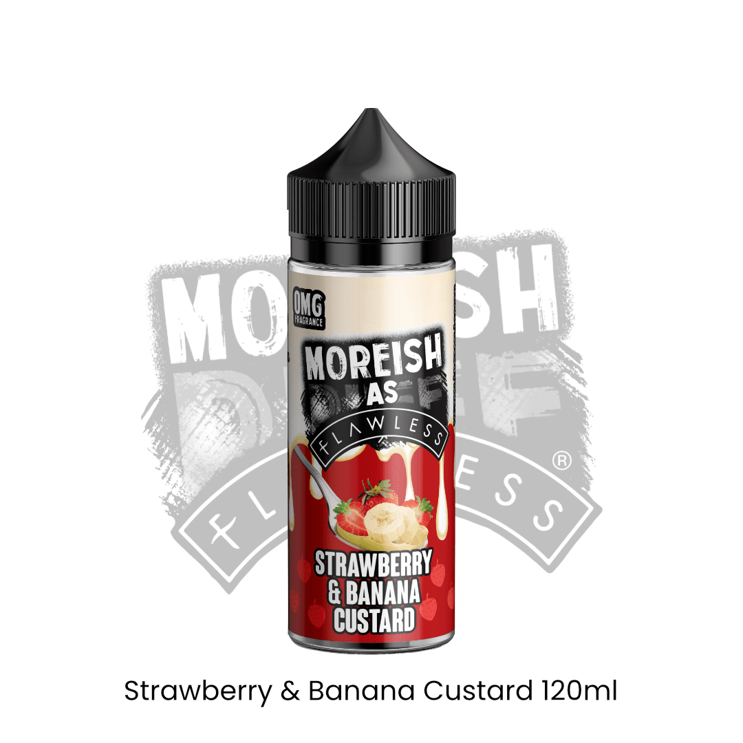 MOREISH AS FLAWLESS - Strawberry Banana Custard | Vapors R Us LLC