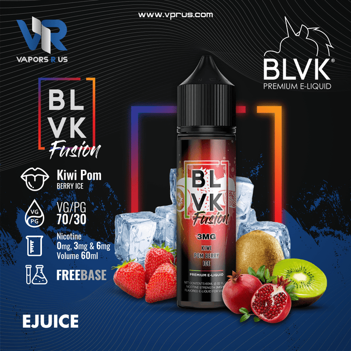 BLVK FUSION - Kiwi Pom Berry Ice 60ml | Vapors R Us LLC