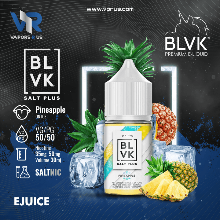 BLVK SALT PLUS - Ice Pineapple 30ml (SaltNic) | Vapors R Us LLC