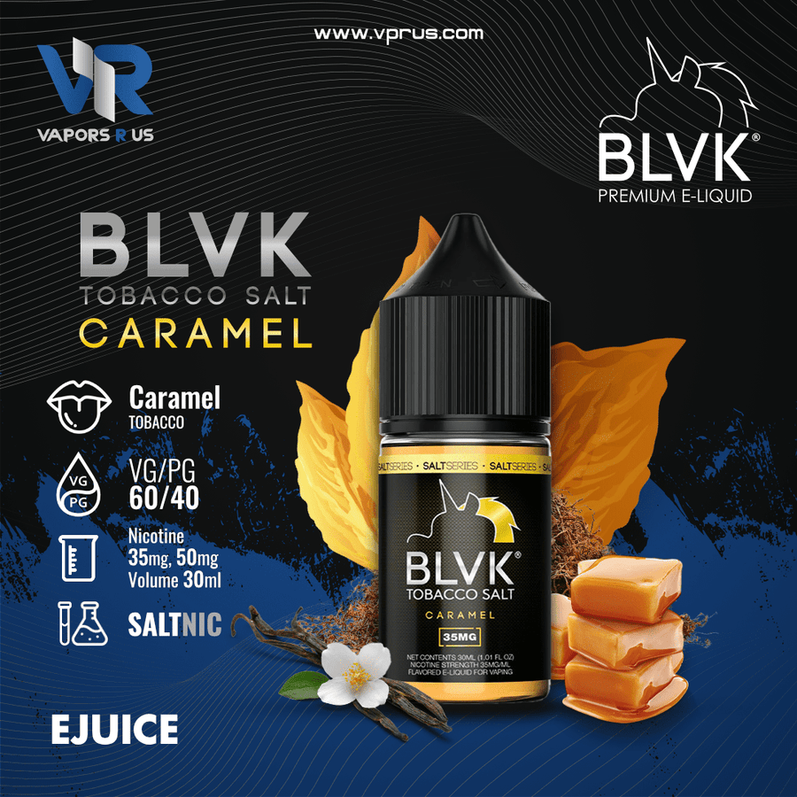 BLVK TOBACCO - Caramel 30ml (SaltNic) | Vapors R Us LLC