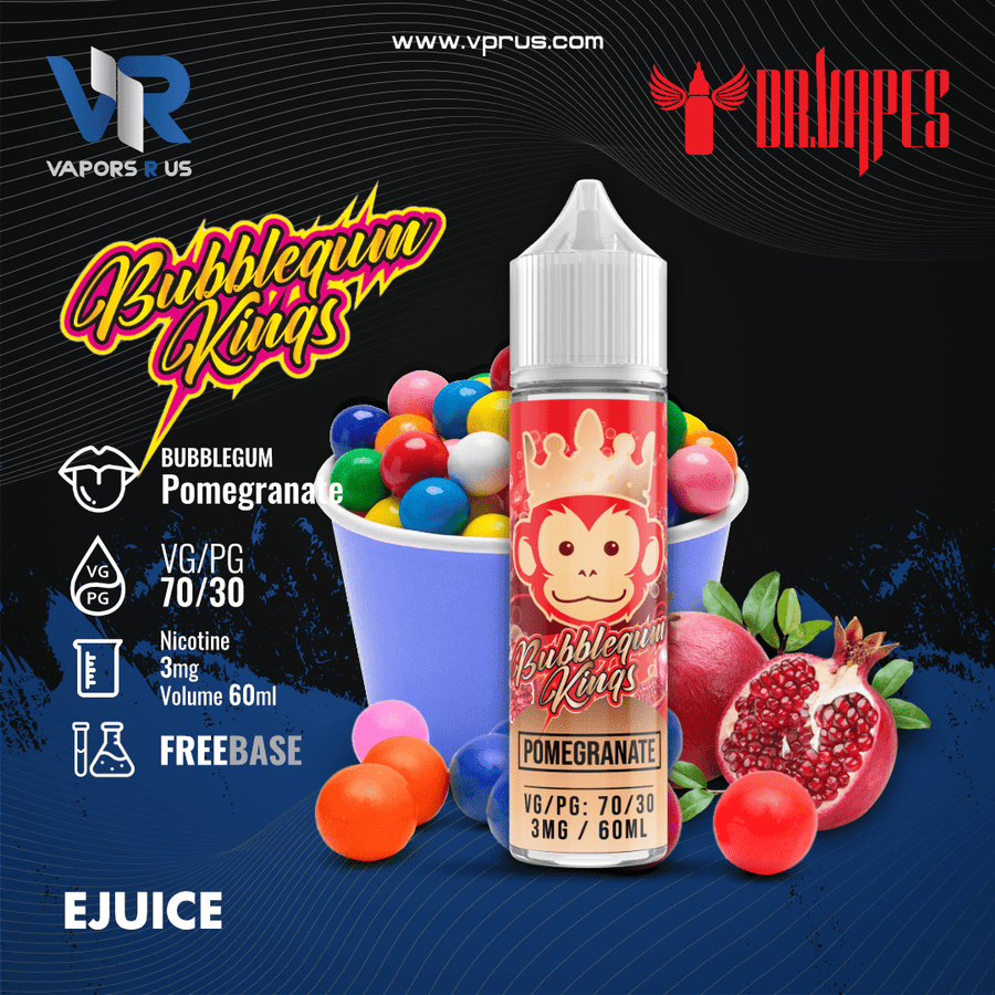 BUBBLEGUM KINGS - Pomegranate 3mg | Vapors R Us LLC