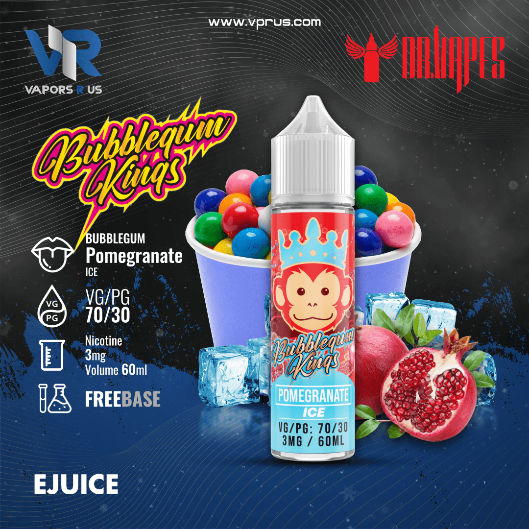 BUBBLEGUM KINGS - Pomegranate Ice 3mg | Vapors R Us LLC