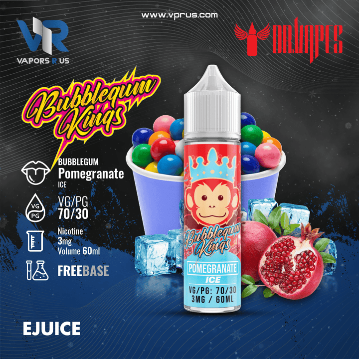 BUBBLEGUM KINGS - Pomegranate Ice 3mg | Vapors R Us LLC