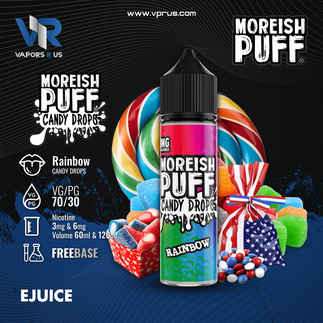 MOREISH PUFF CANDY DROPS - Rainbow | Vapors R Us LLC