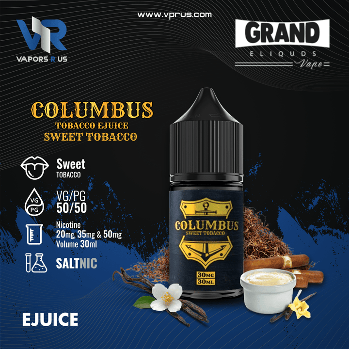 COLUMBUS - Sweet Tobacco 30ml (SaltNic) | Vapors R Us LLC