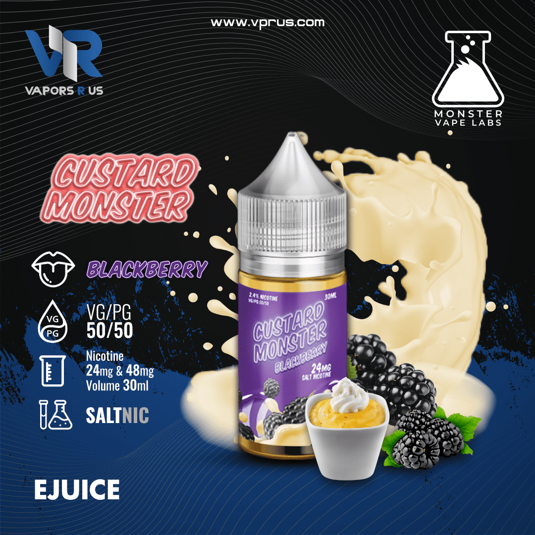 CUSTARD MONSTER - Blackberry 30ml (SaltNic) | Vapors R Us LLC