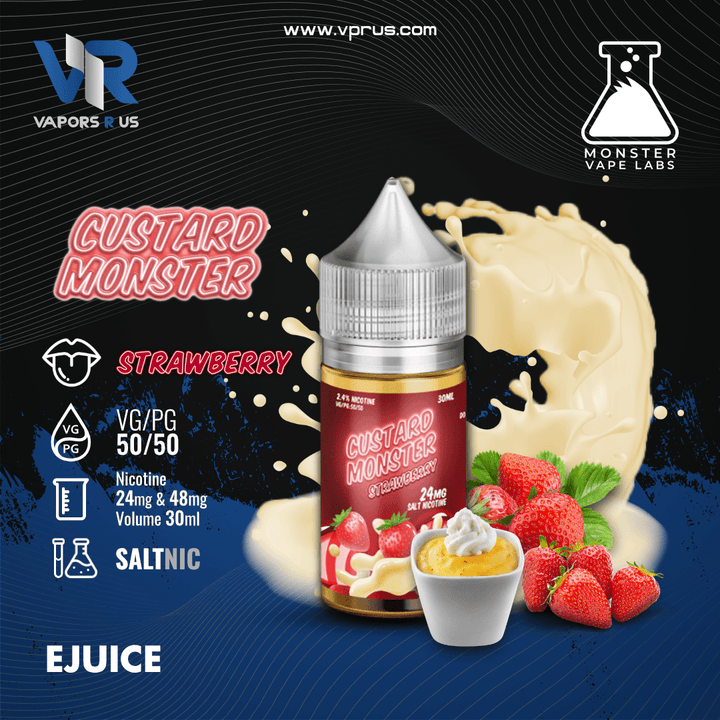 CUSTARD MONSTER - Strawberry 30ml (SaltNic) | Vapors R Us LLC