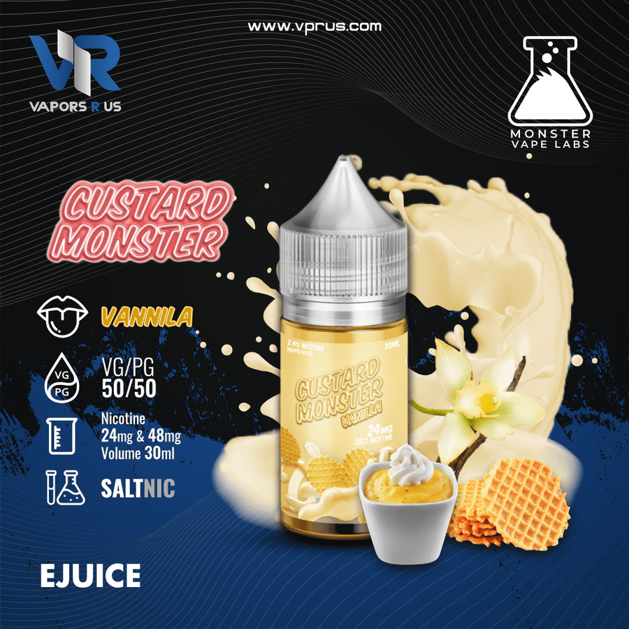 CUSTARD MONSTER - Vanilla 30ml (SaltNic) | Vapors R Us LLC