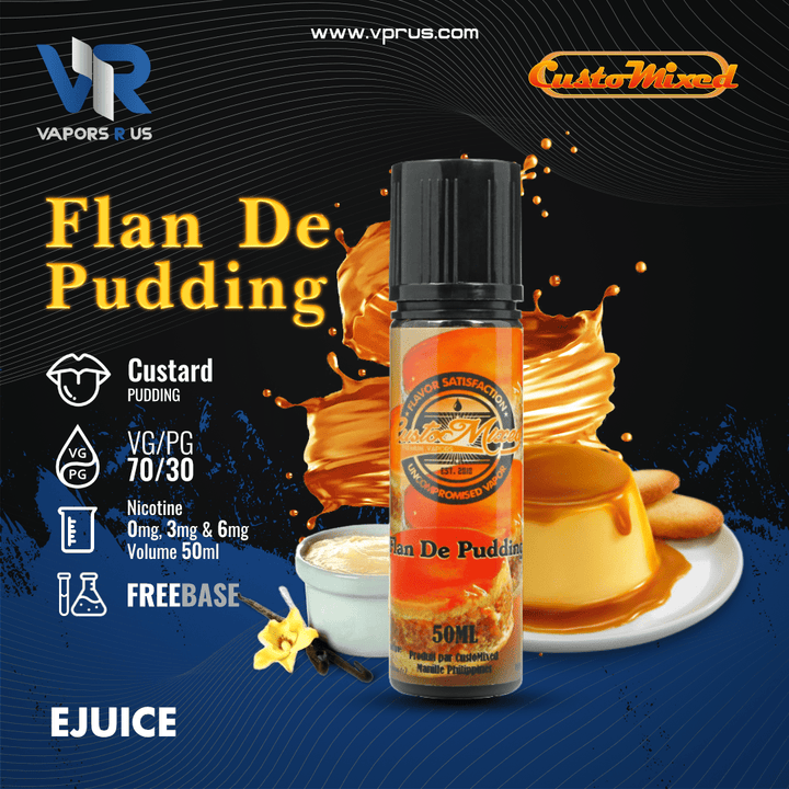 CUSTOMIXED - Flan De Pudding 50ml | Vapors R Us LLC