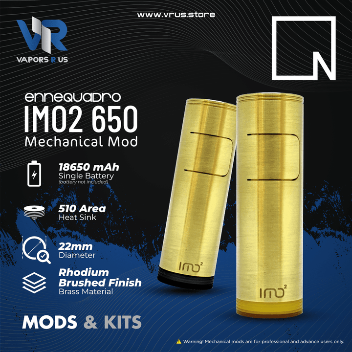 ENNEQUADRO - Imo2 650 Mechanical MOD | Vapors R Us LLC