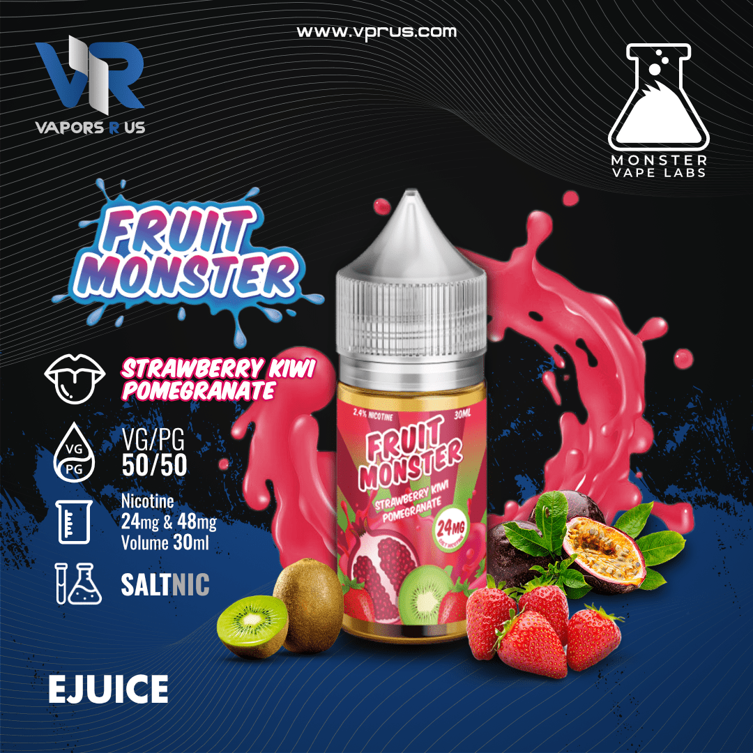 FRUIT MONSTER - Strawberry Kiwi Pomegranate 30ml (SaltNic) | Vapors R Us LLC