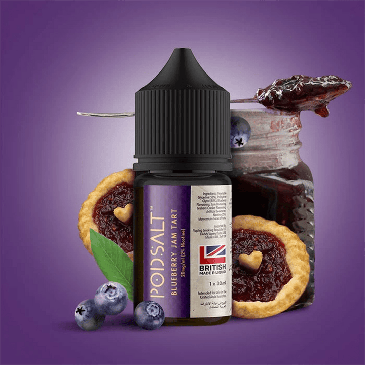 POD SALT FUSIONS - Blueberry Jam Tart 30ml (SaltNic) | Vapors R Us LLC