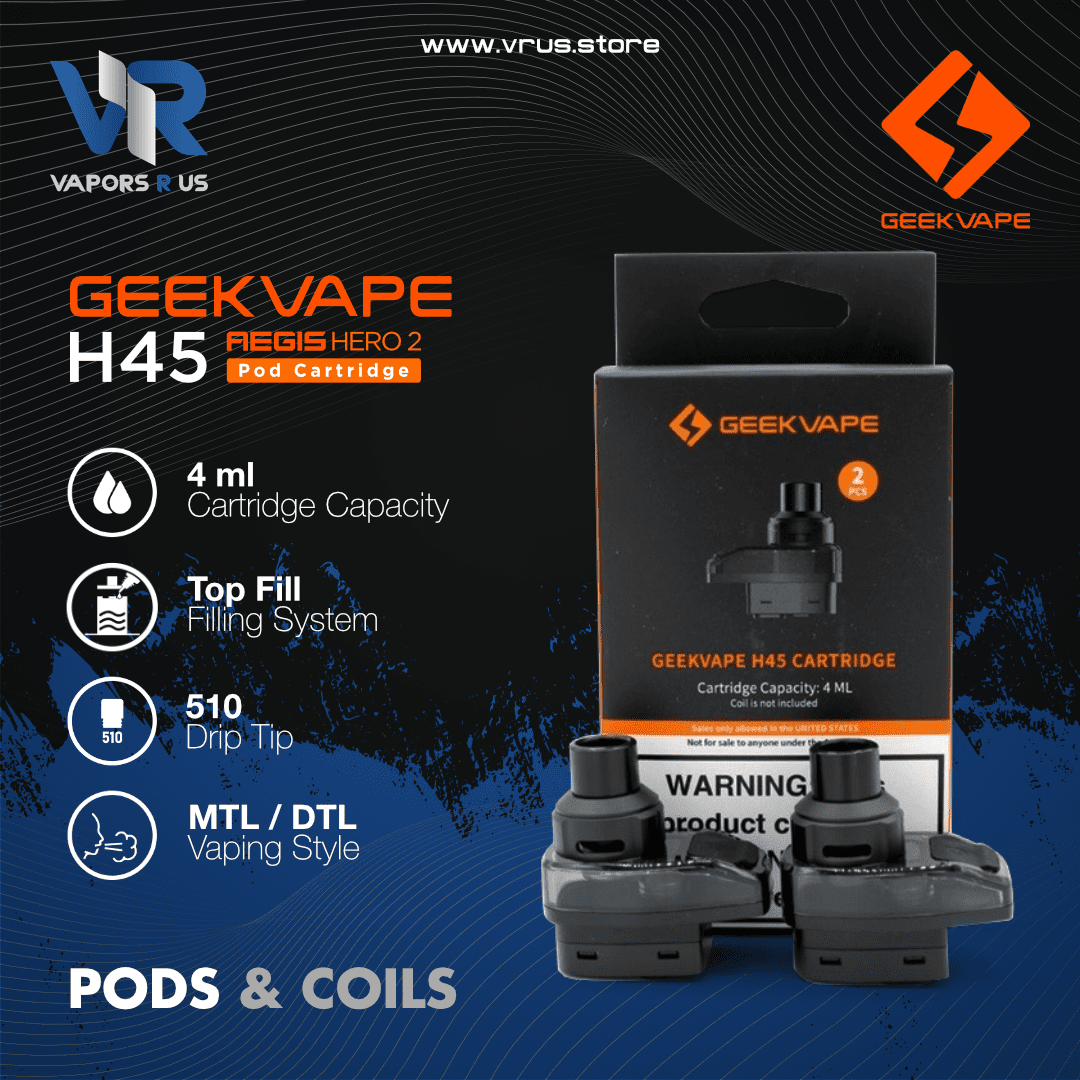 GEEKVAPE - H45 (AEGIS Hero 2) Pod Cartridge GEEKVAPE - H45 (AEGIS Hero 2) Pod Cartridge