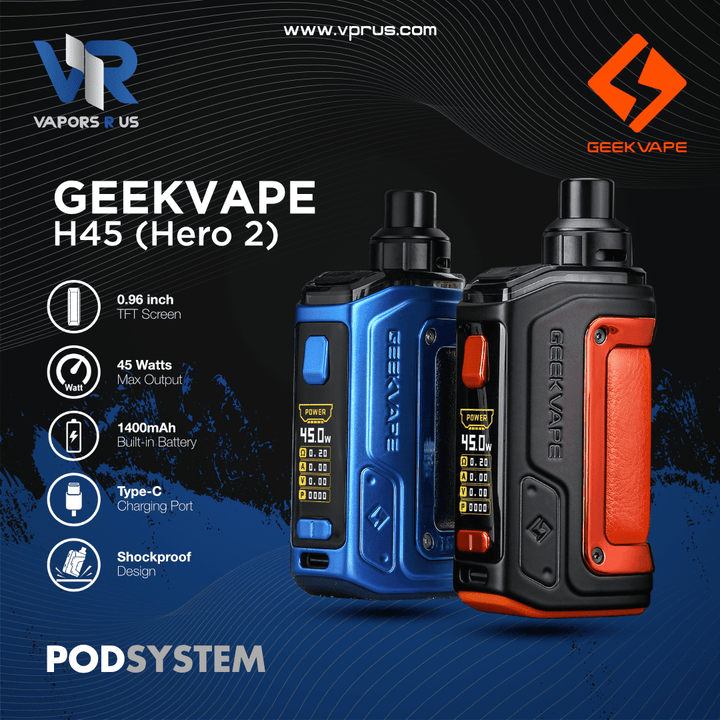 GEEKVAPE - H45 (AEGIS Hero 2) Kit | Vapors R Us LLC