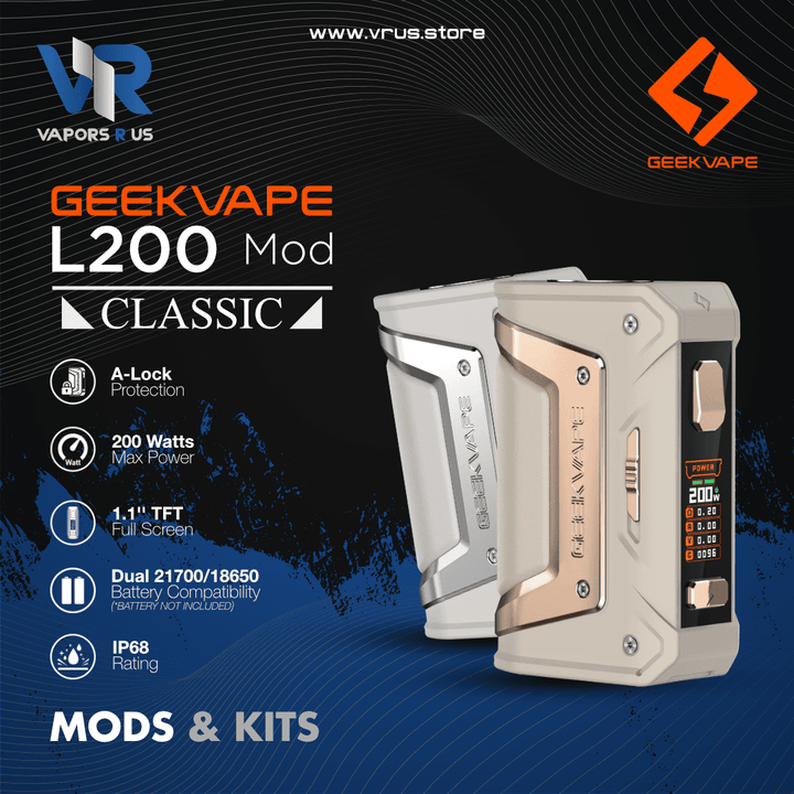 GEEKVAPE - L200 CLASSIC (Aegis Legend 2) (21700 Edition) 200W MOD | Vapors R Us LLC