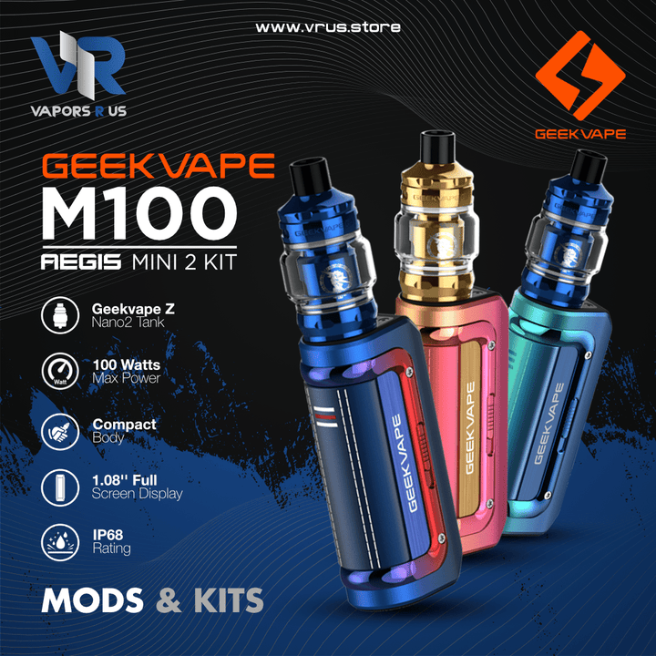 GEEKVAPE - M100 (Aegis Mini 2) Kit 2500mAh with Z Nano 2 Tank 3.5ml | Vapors R Us LLC