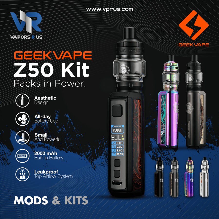 GEEKVAPE - Z50 Kit with Z Nano Tank 2000mAh | Vapors R Us LLC