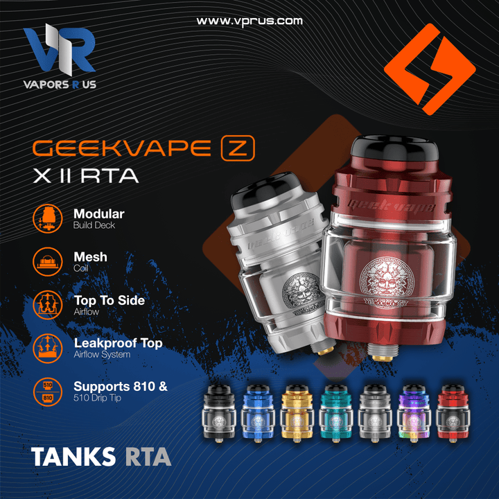 GEEKVAPE - Zeus X Mesh (Zeus X II) RTA 4.5ml TANK | Vapors R Us LLC