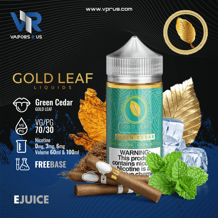 GOLD LEAF - Green Cedar | Vapors R Us LLC