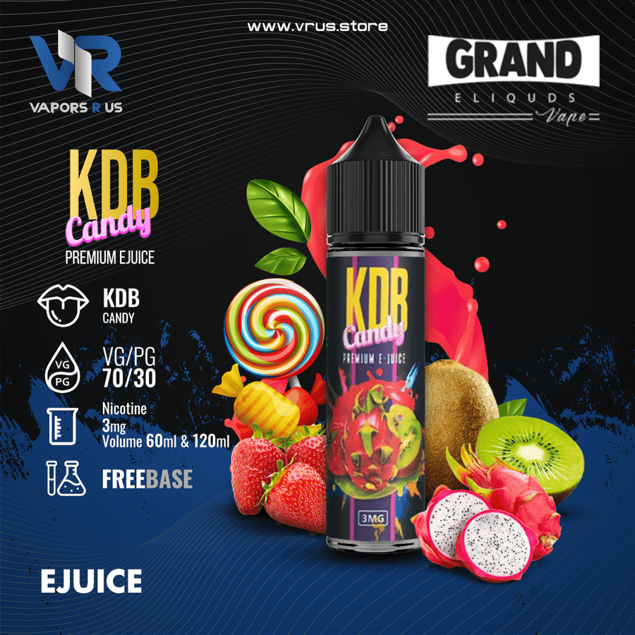 GRAND ELIQUIDS - KDB Candy 3mg | Vapors R Us LLC