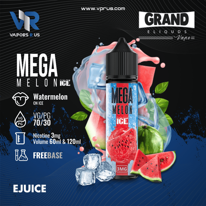 GRAND ELIQUIDS - Mega Melon Ice 60ml | Vapors R Us LLC