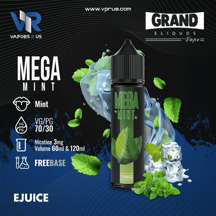 GRAND ELIQUIDS - Mega Mint 60ml | Vapors R Us LLC