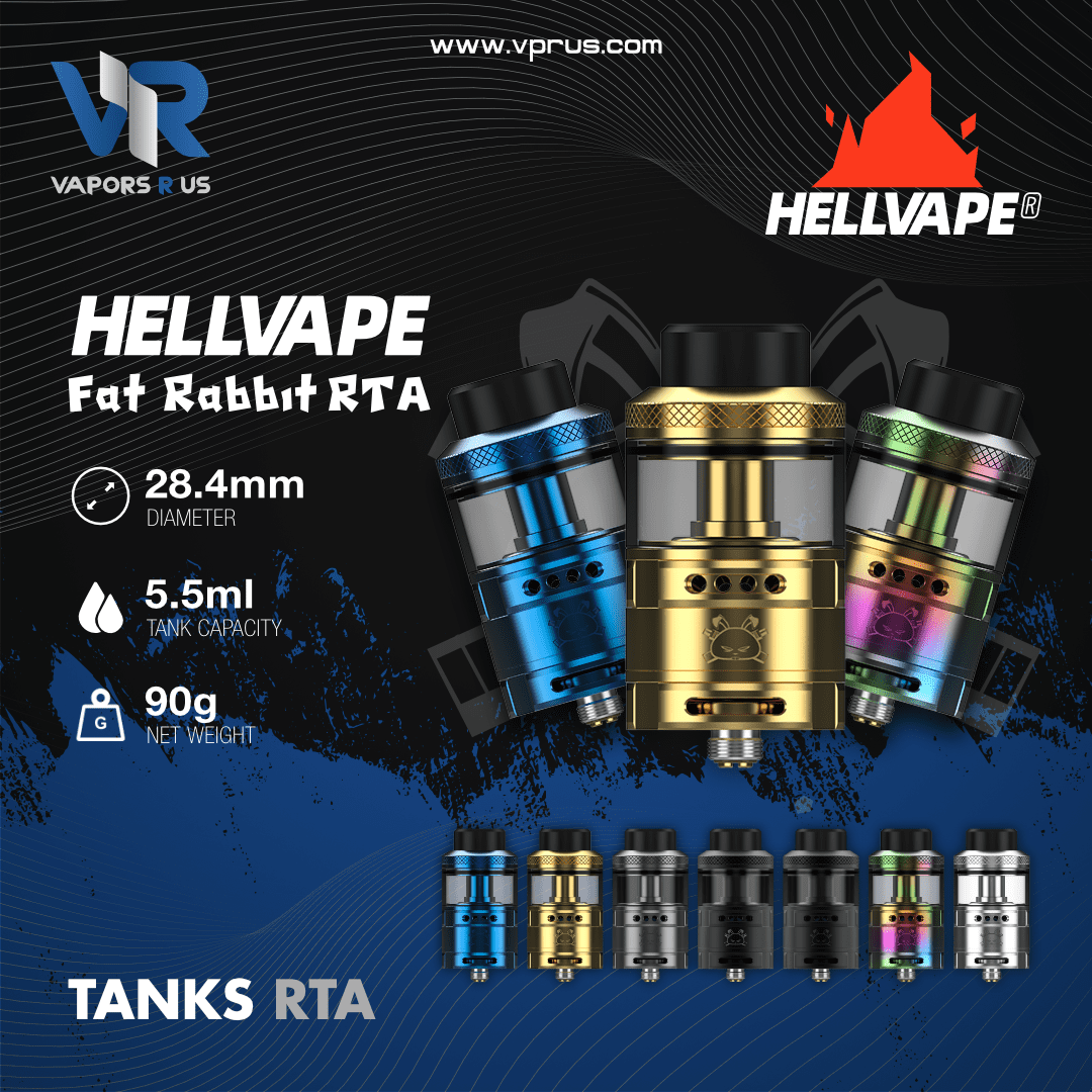 Dead Rabbit Rta Fat DEAD RABBIT RTA 4.5 ml & 2 ml - HELLVAPE | HELLVAPE