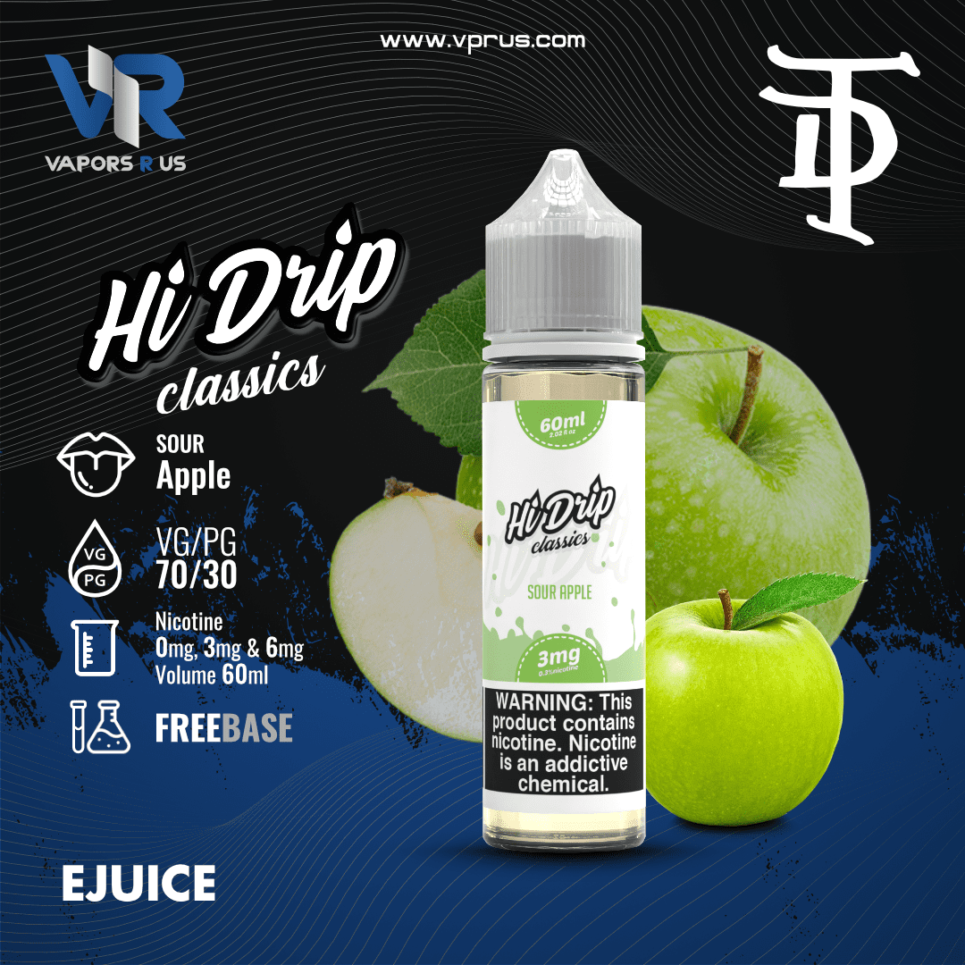 HI DRIP CLASSICS - Sour Apple 60ml | Vapors R Us LLC