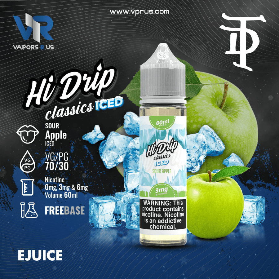 HI DRIP CLASSICS - Sour Apple Ice 60ml | Vapors R Us LLC