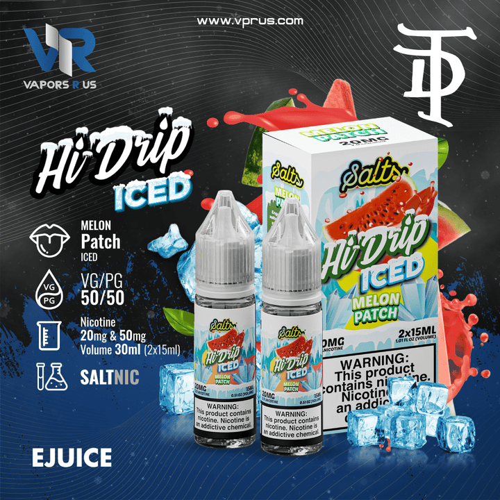 Hi Drip Salts - Melon Patch ICE (2 x 15ml) | Vapors R Us LLC