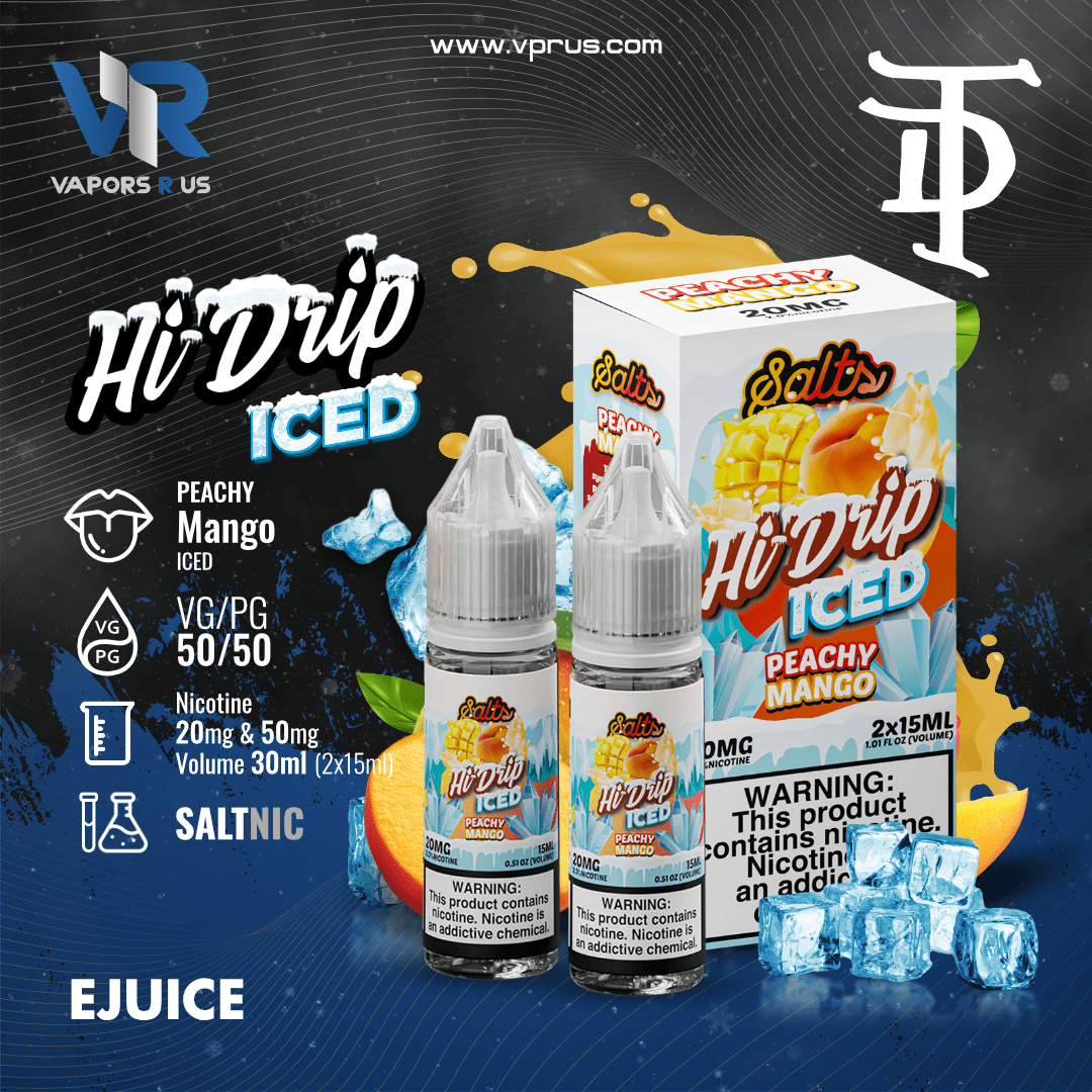 Hi Drip Salts - Peachy Mango ICE (2 x 15ml) | Vapors R Us LLC