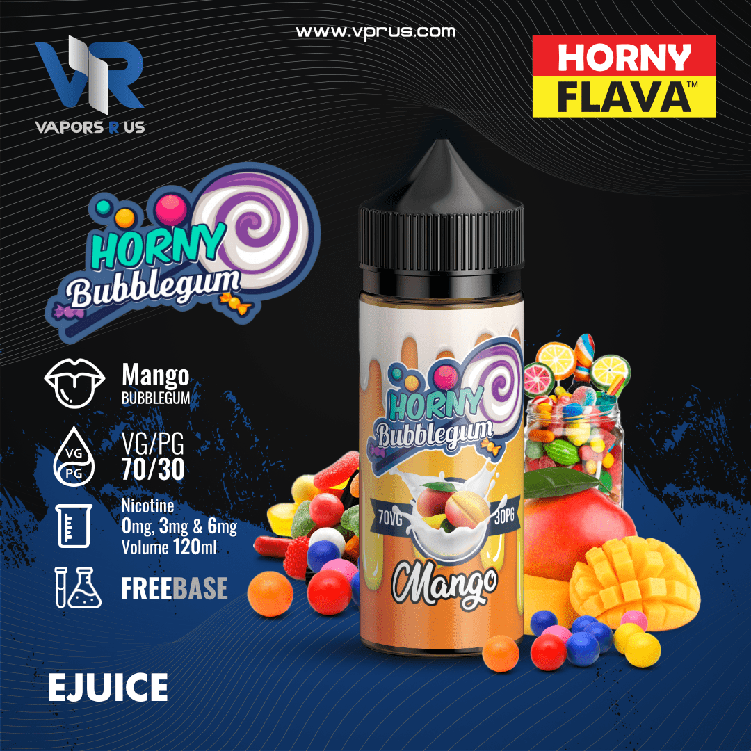 HORNY BUBBLEGUM - Mango Bubblegum 120ml | Vapors R Us LLC