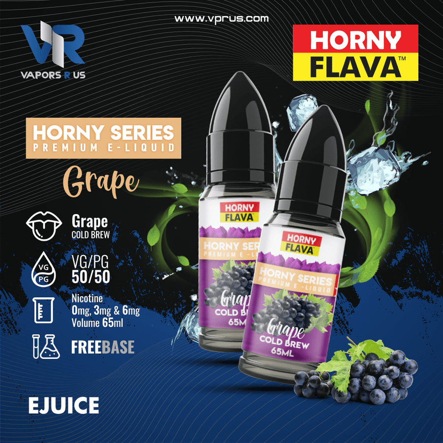 HORNY FLAVA - Grape Cold Brew 65ml | Vapors R Us LLC