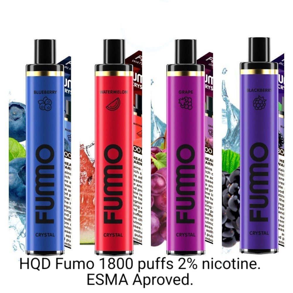 HQD - FUMO Crystal Disposable Pod Device (1800 Puff - 20mg) UAE Version Vapors R Us LLC HQD - FUMO Crystal Disposable Pod Device (1800 Puff - 20mg) UAE Version Vapors R Us LLC