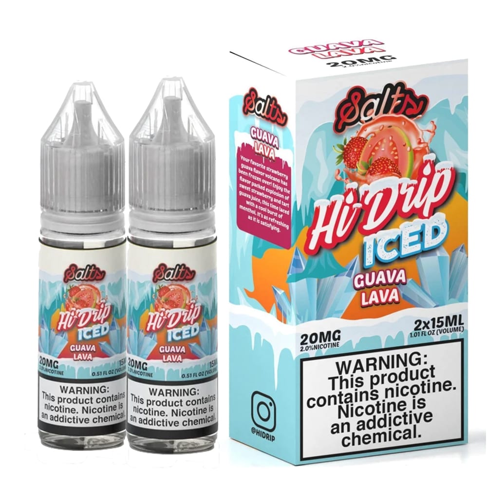 Hi Drip Salts - Guava Lava ICED (2 x 15ml) | Vapors R Us LLC