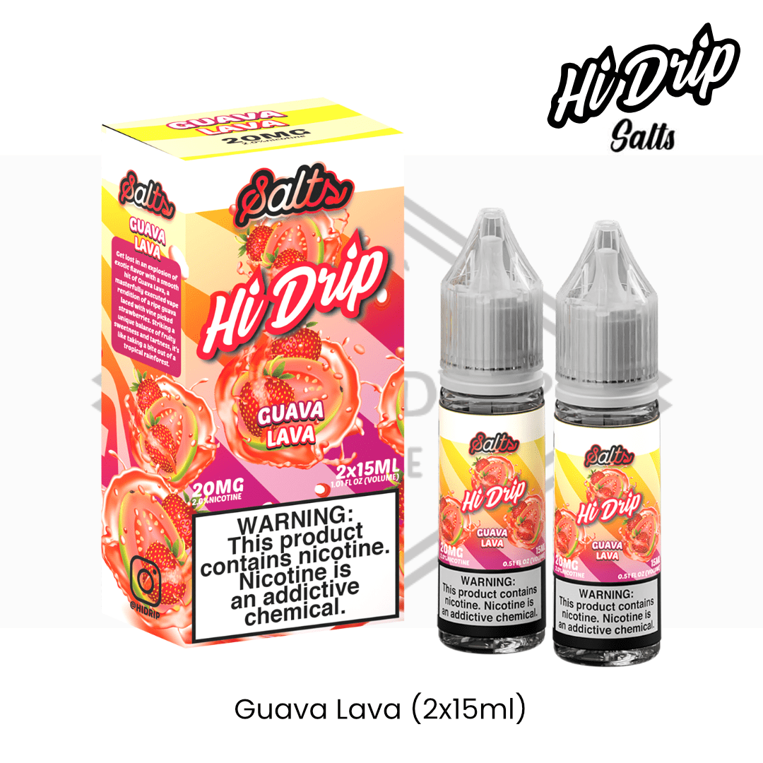 Hi Drip Salts - Guava Lava (2 x 15ml) | Vapors R Us LLC