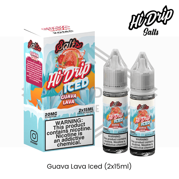 Hi Drip Salts - Guava Lava ICED (2 x 15ml) | Vapors R Us LLC