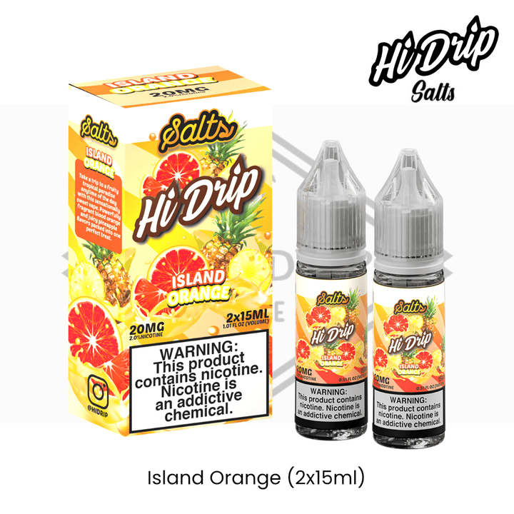 Hi Drip Salts - Island Orange (2 x 15ml) | Vapors R Us LLC