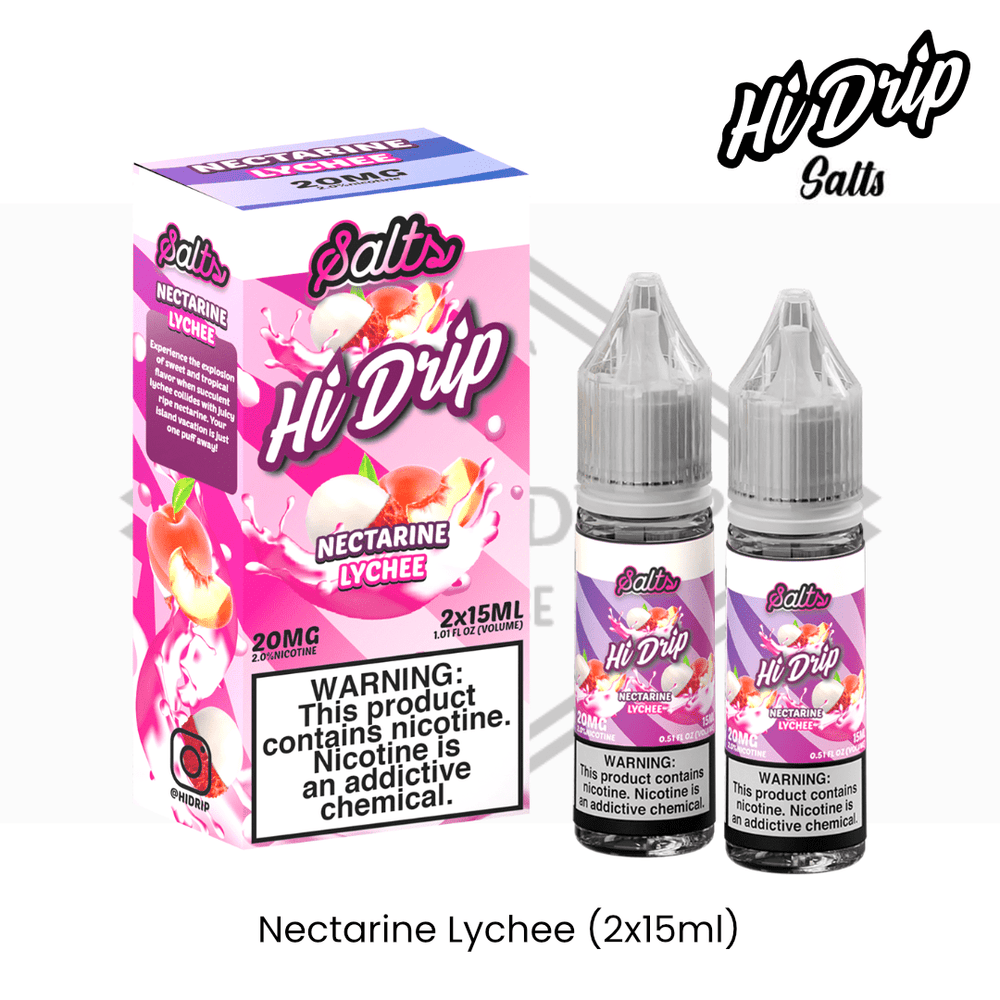 Hi Drip Salts - Nectarine Lychee (2 x 15ml) | Vapors R Us LLC