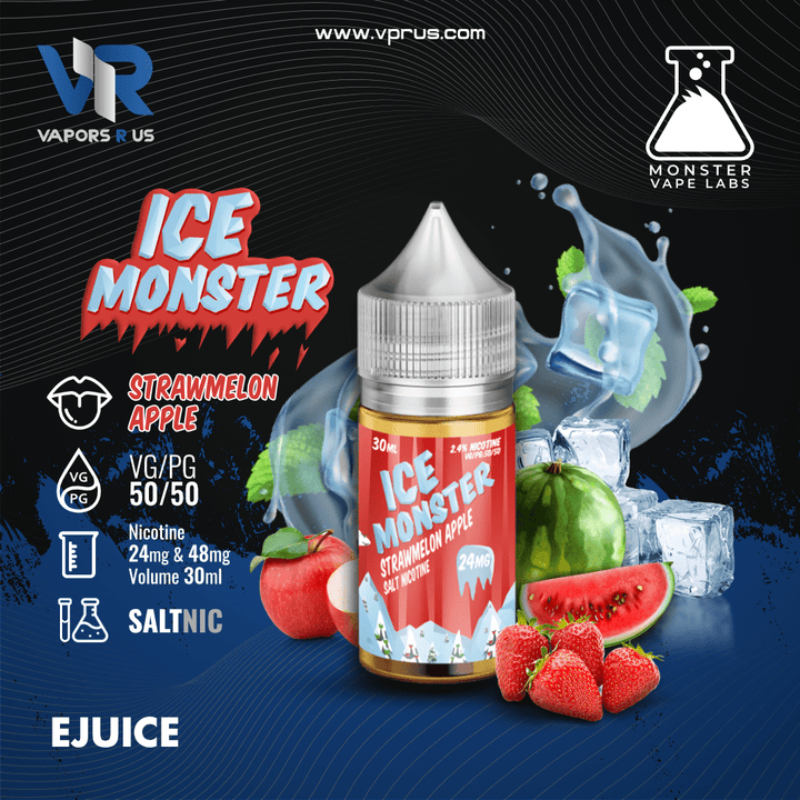 ICE MONSTER - Strawmelon Apple 30ml (SaltNic) | Vapors R Us LLC