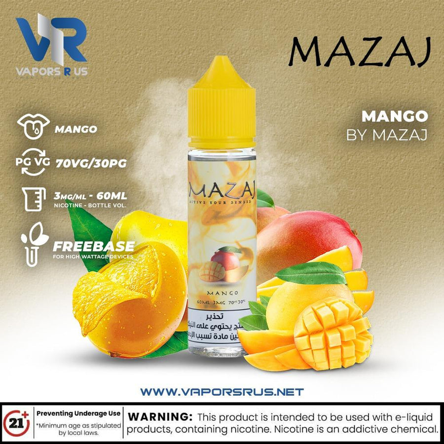 MAZAJ - Mango 3mg 60ml | Vapors R Us LLC