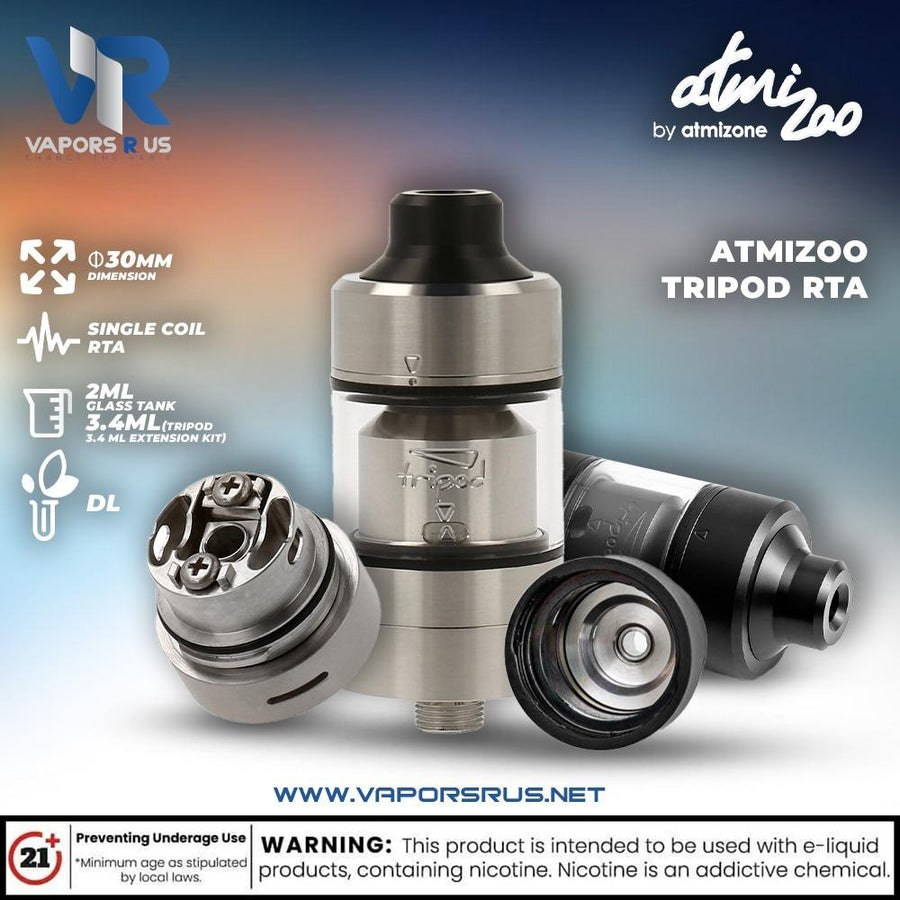 ATMIZOO - Tripod RTA | Vapors R Us LLC