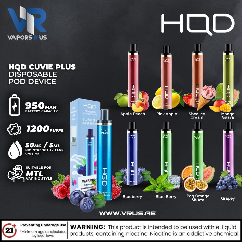 HQD - CUVIE Plus Disposable Pod Device (1200) Puff | Vapors R Us LLC