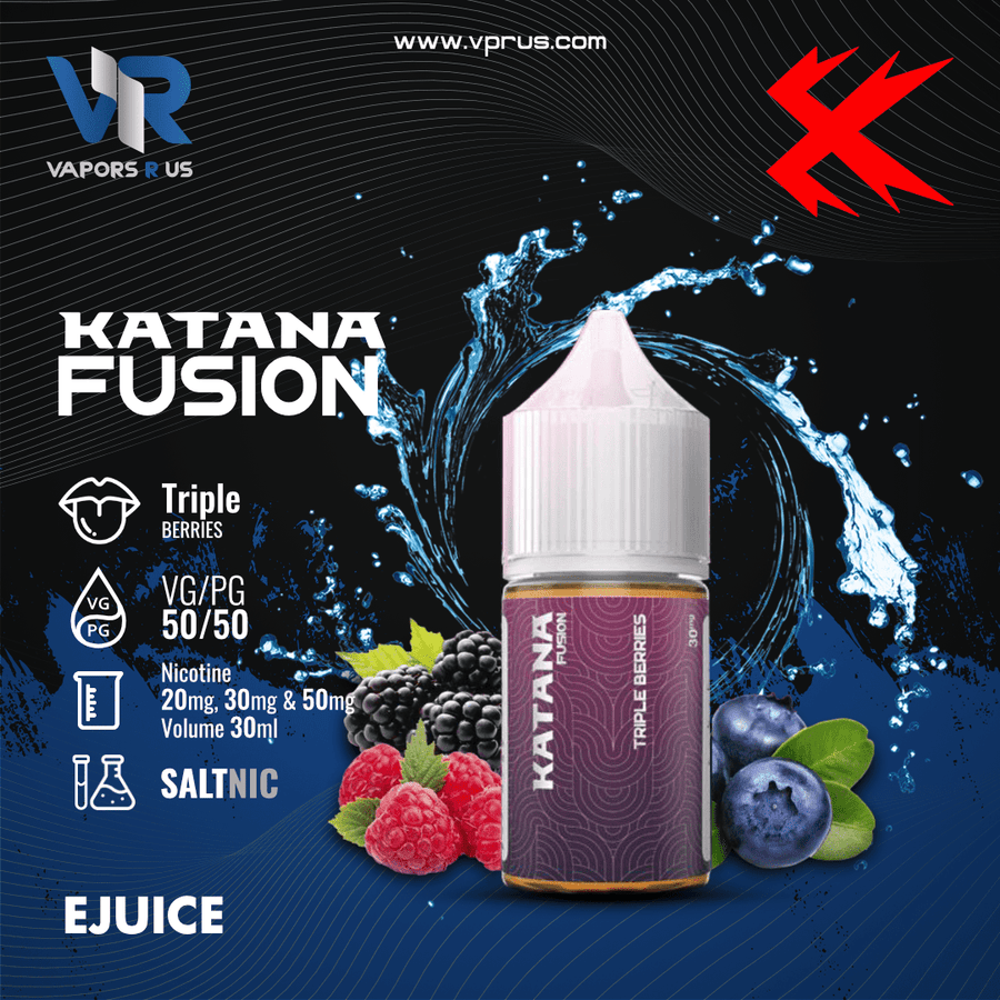 KATANA VAPE - Fusion Series - Triple Berries (30ml Saltnic) | Vapors R Us LLC