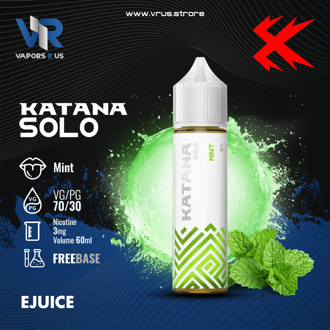 KATANA VAPE - Solo Series - Mint (3mg - 60ml) | Vapors R Us LLC