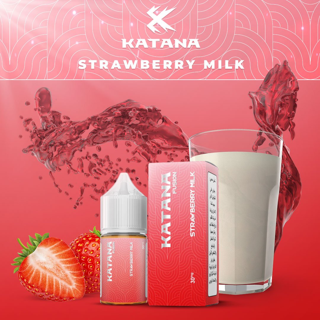 KATANA VAPE - Fusion Series - Strawberry Milk (30ml Saltnic) | Vapors R Us LLC