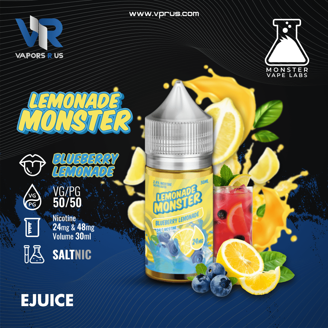 LEMONADE MONSTER - Blueberry Lemonade 30ml (SaltNic) | Vapors R Us LLC