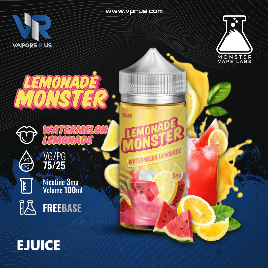 LEMONADE MONSTER - Watermelon Lemonade 3mg | Vapors R Us LLC