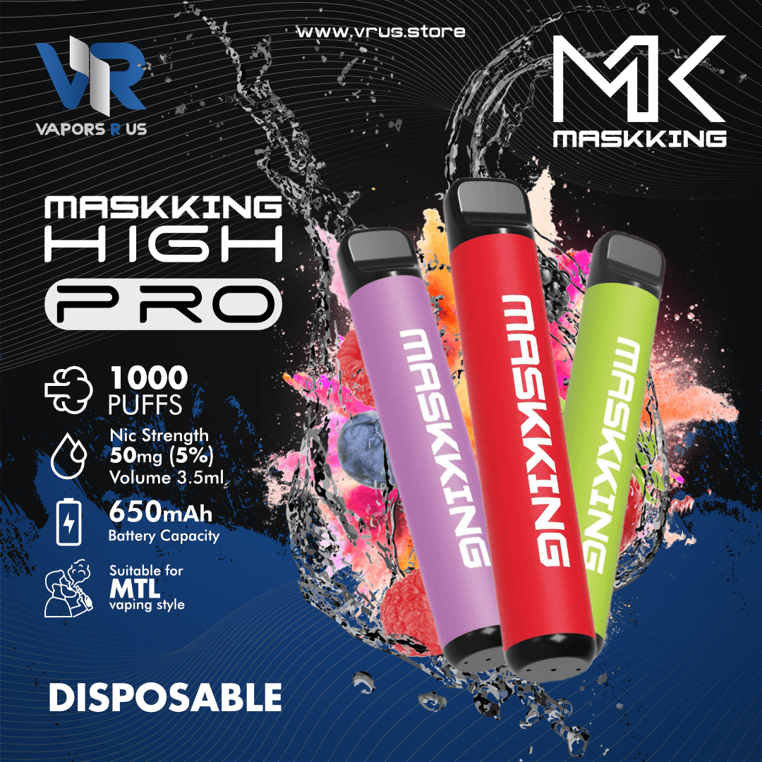 MASKKING - High PRO Disposable Device (5% 1000 Puffs) | Vapors R Us LLC