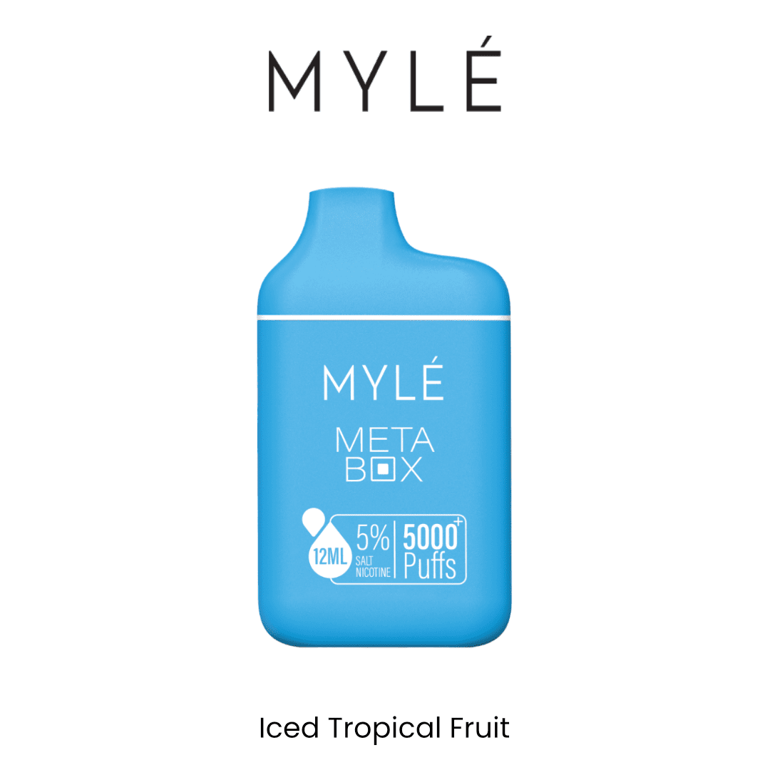 MYLE - META BOX RECHARGEABLE DISPOSABLE (5000 PUFFS - 5%) | Vapors R Us LLC